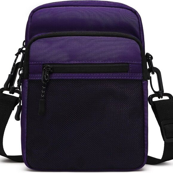 Small Messenger Bag for Men Women, Water Resistant Adjustable Crossbody Sling ba - Picture 1 of 6